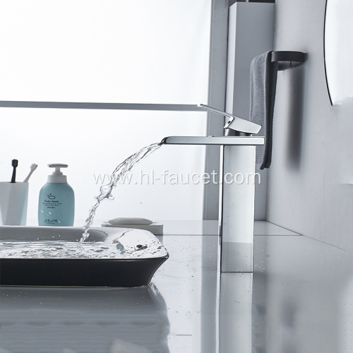 Stainless Steel Bathroom Waterfall Faucet